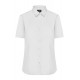 DAMESBLOUSE LADIES JN679 SHIRT SHORT SLEEVE POPLIN WHITE Bedrijfskleding bedrukken