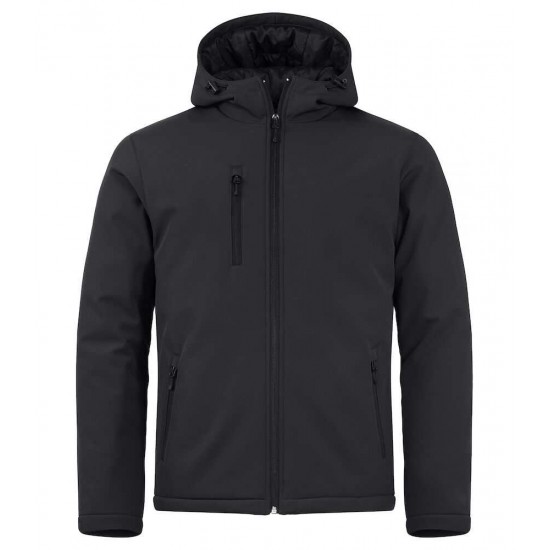 SOFTSHELL CLIQUE PADDED HOODY 020952 99 zwart 