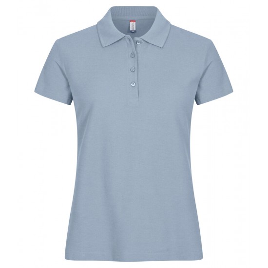 DAMES POLOSHIRT CLIQUE BASIC POLO 028231 570 ZACHTBLAUW Polo korte mouw