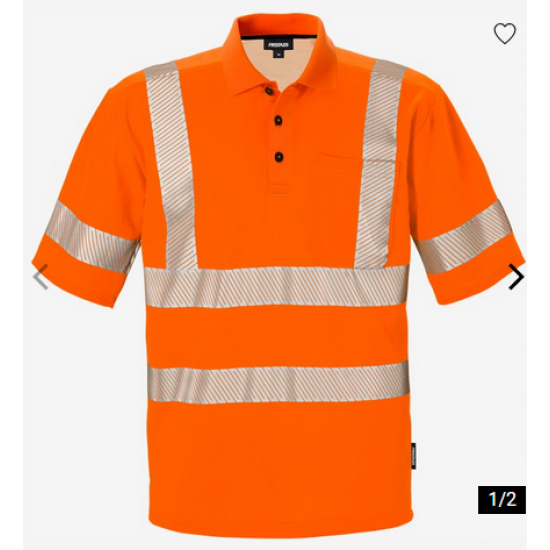 High vis poloshirt klasse 2 7406 GPHV 